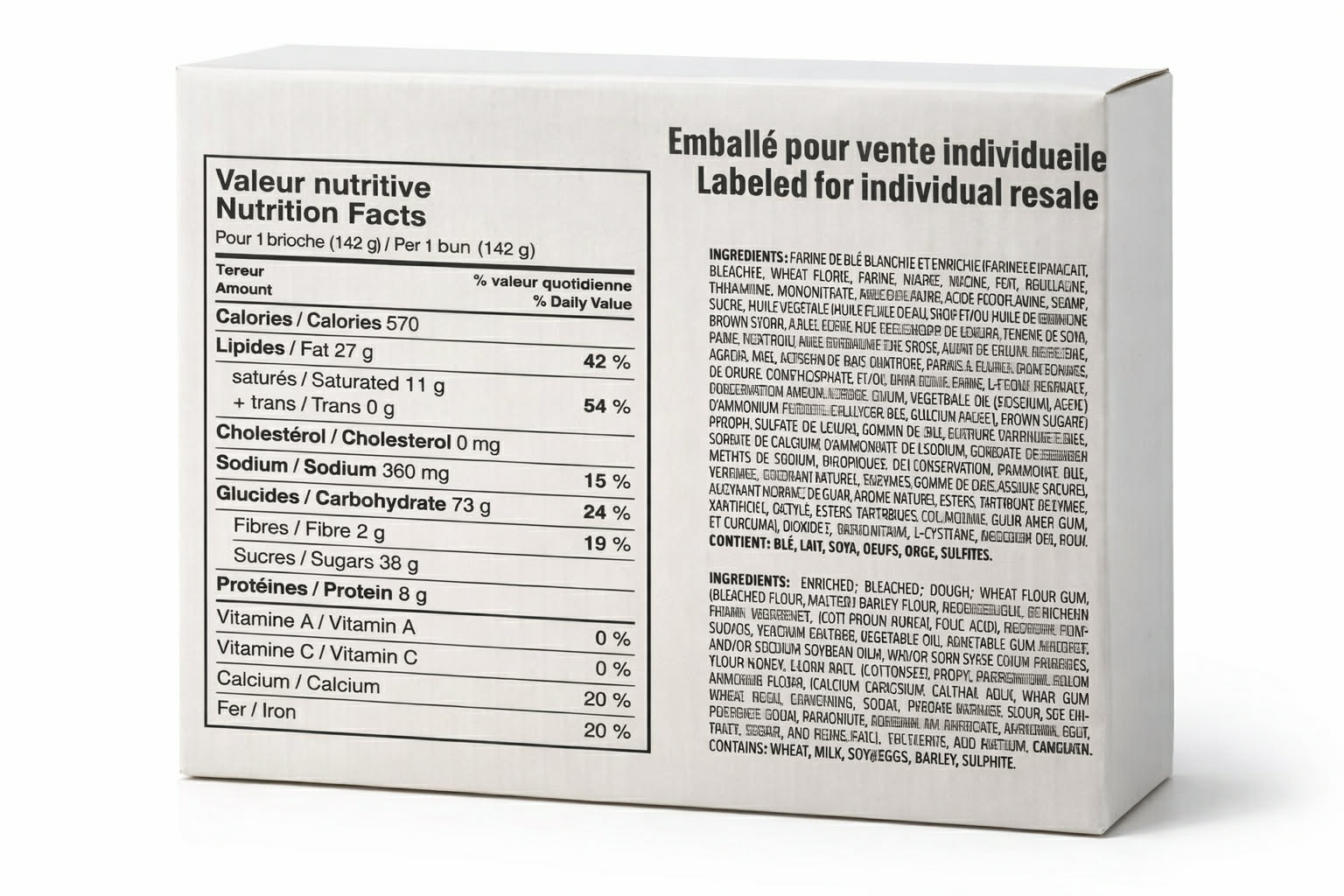 Brioche Méga Snack, Miel Givrée