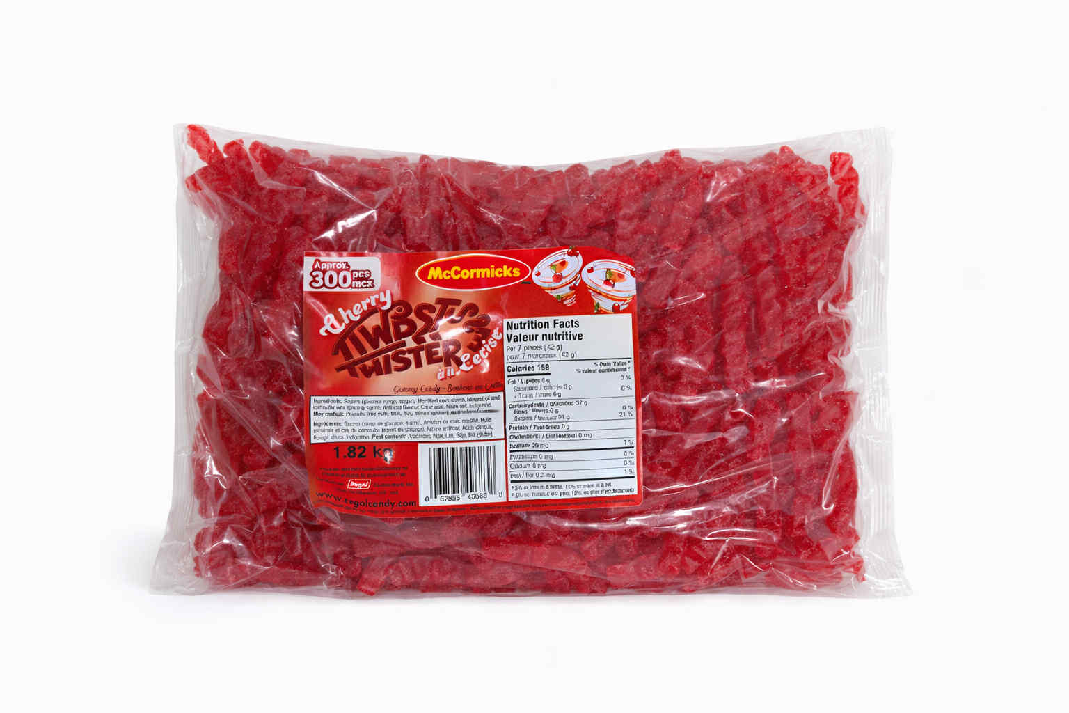 Bonbons torsadés cerise surette Twister