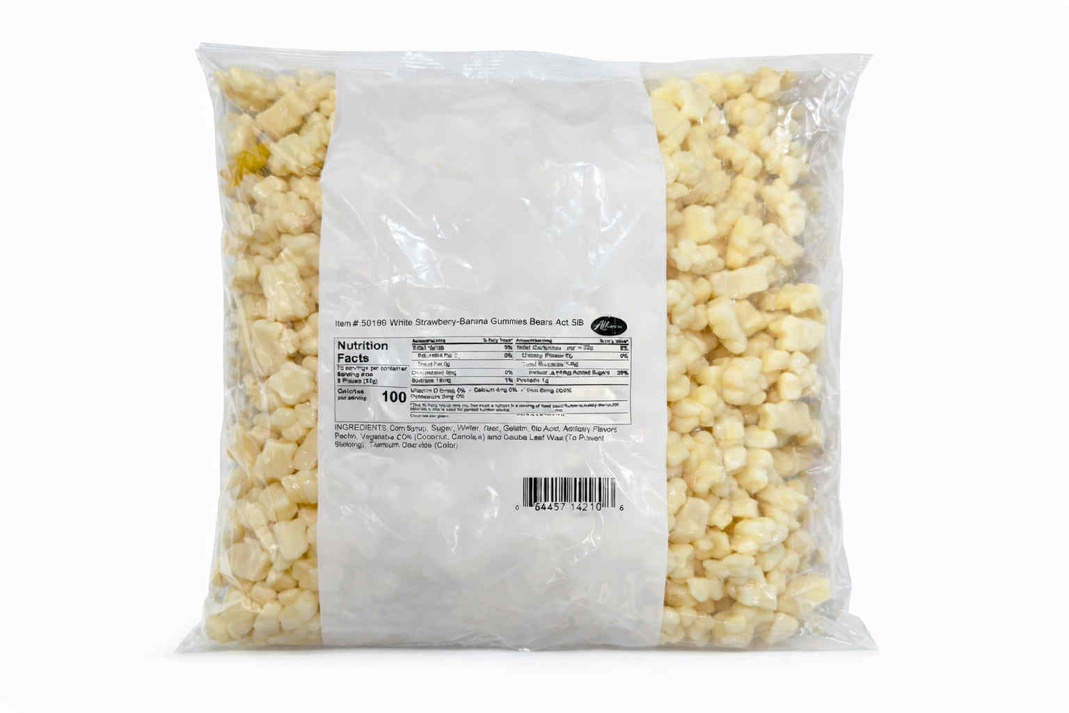 Bonbons gélifiés oursons fraise-banane