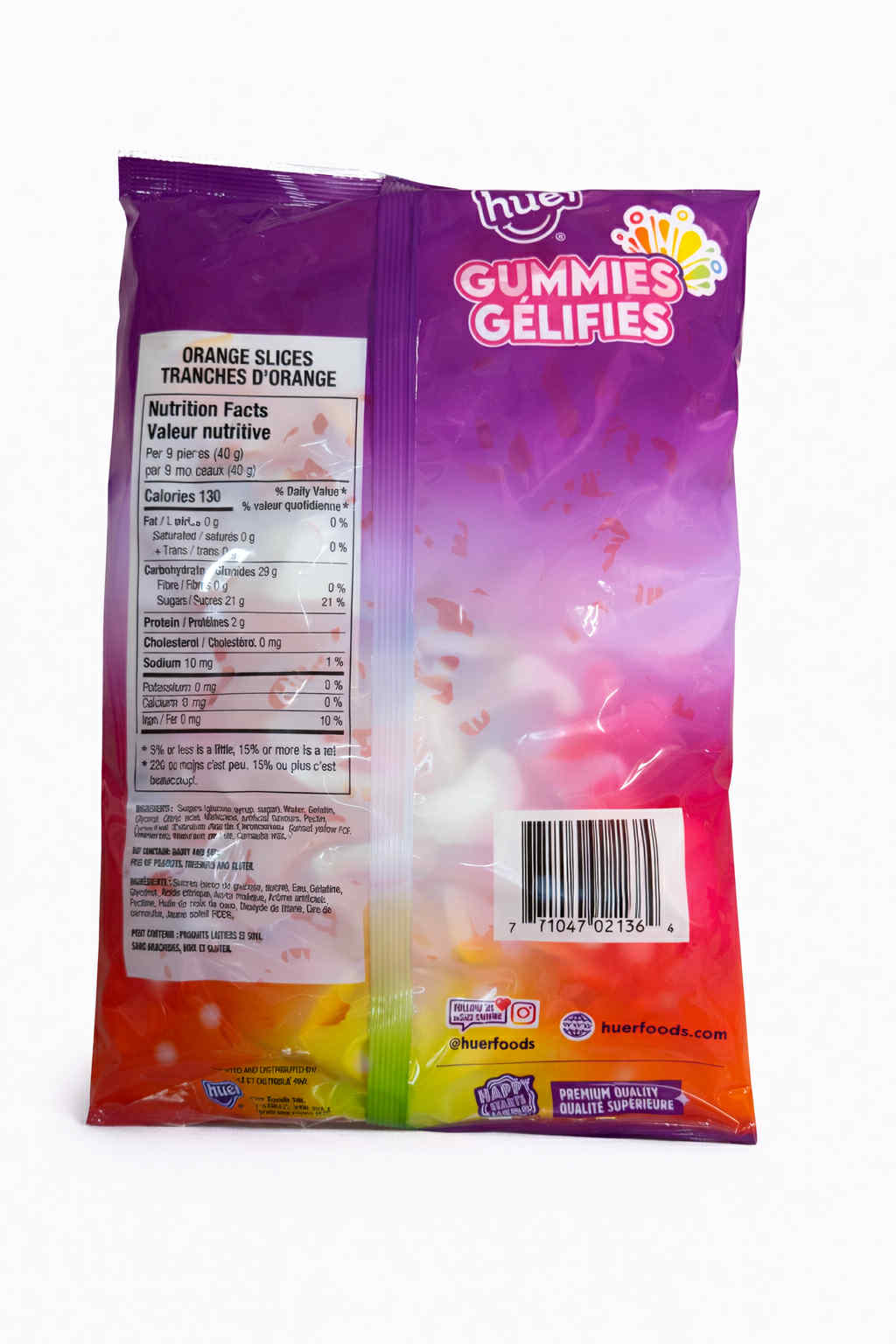 Bonbons gélifiés orange crème