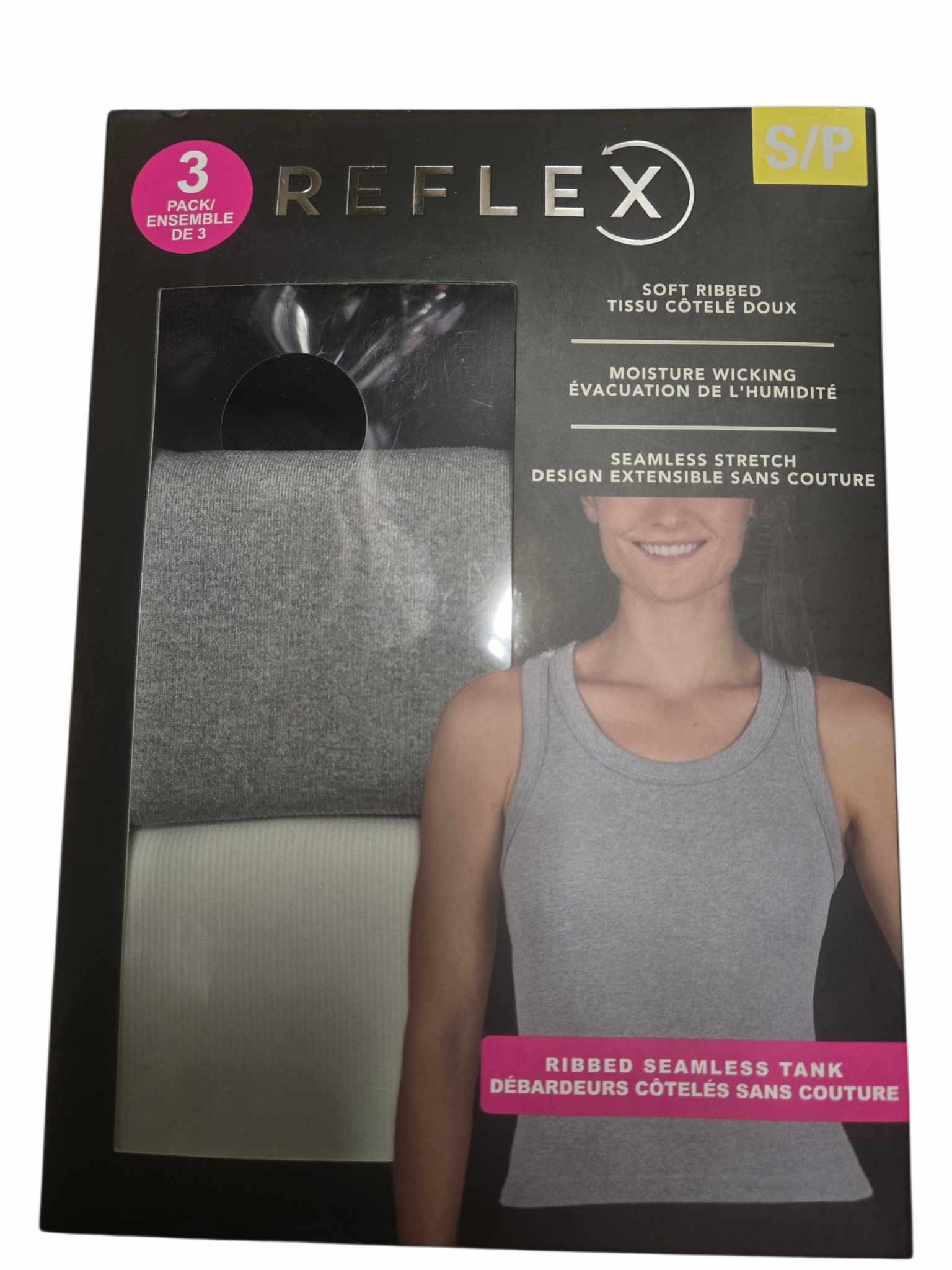 Refelx - Ensemble de 3 Débardeurs Côtelés Sans Couture