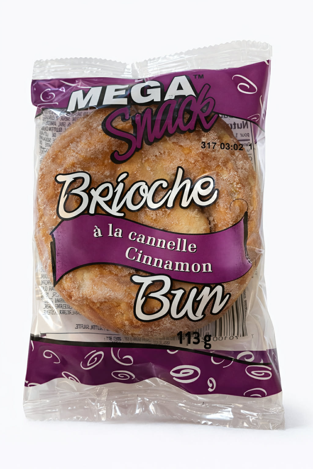 Brioche Méga Snack, à la Cannelle.