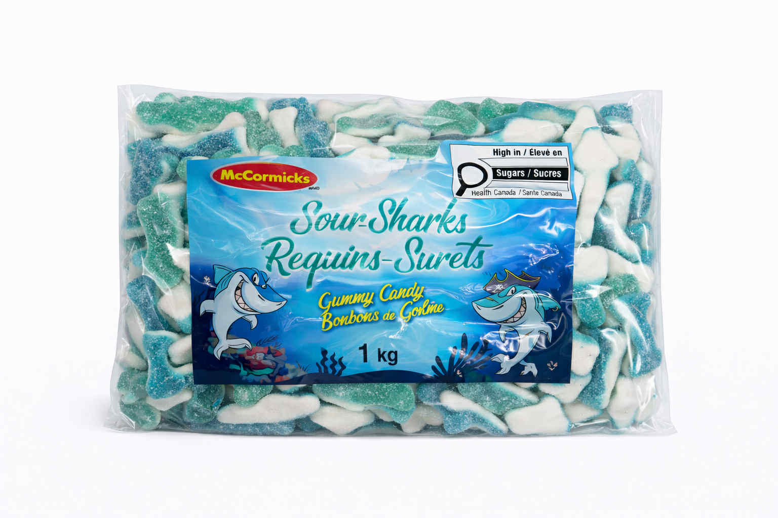 Bonbons gélifiés requins sûrs McCormicks