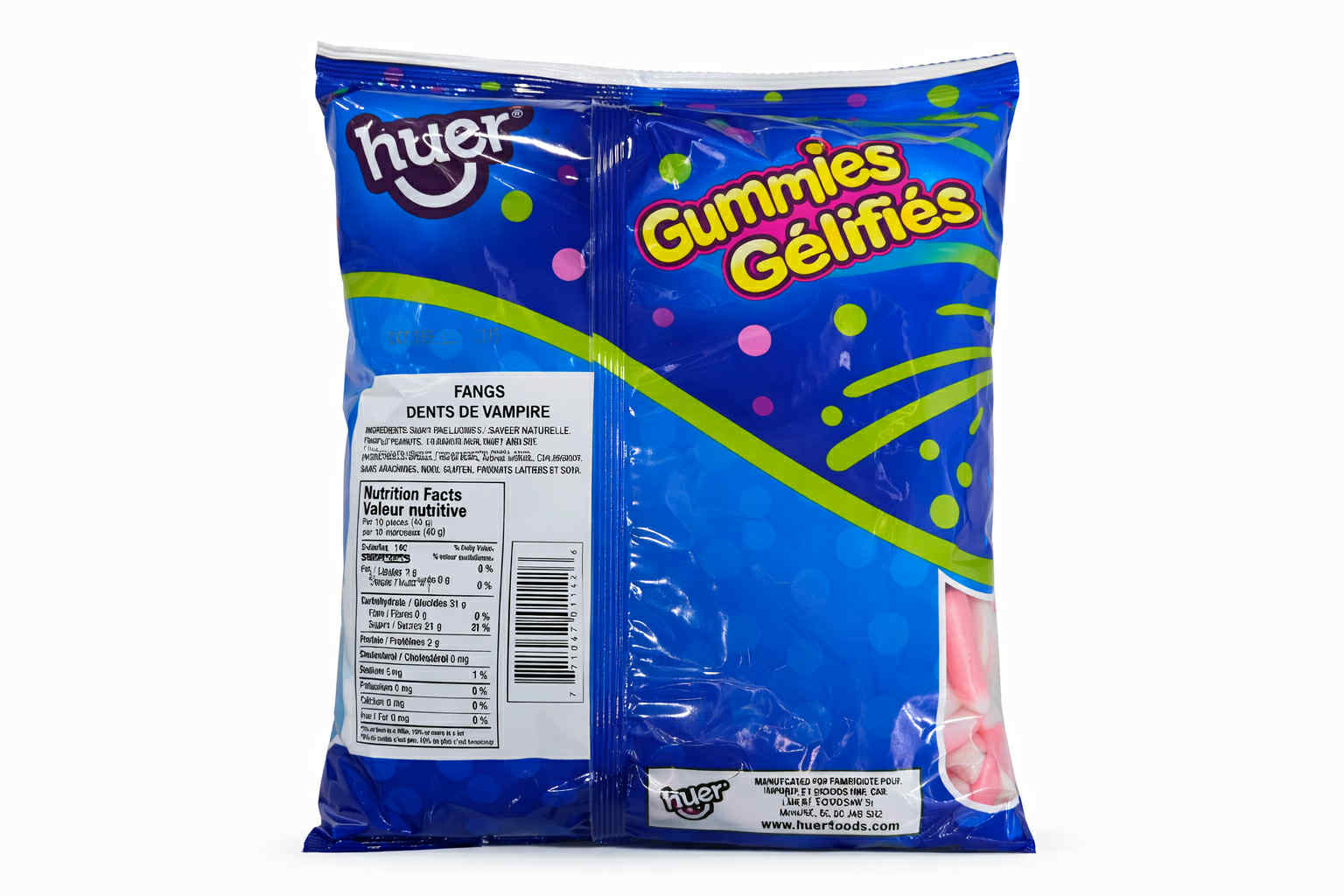 Bonbons gélifiés dents roses