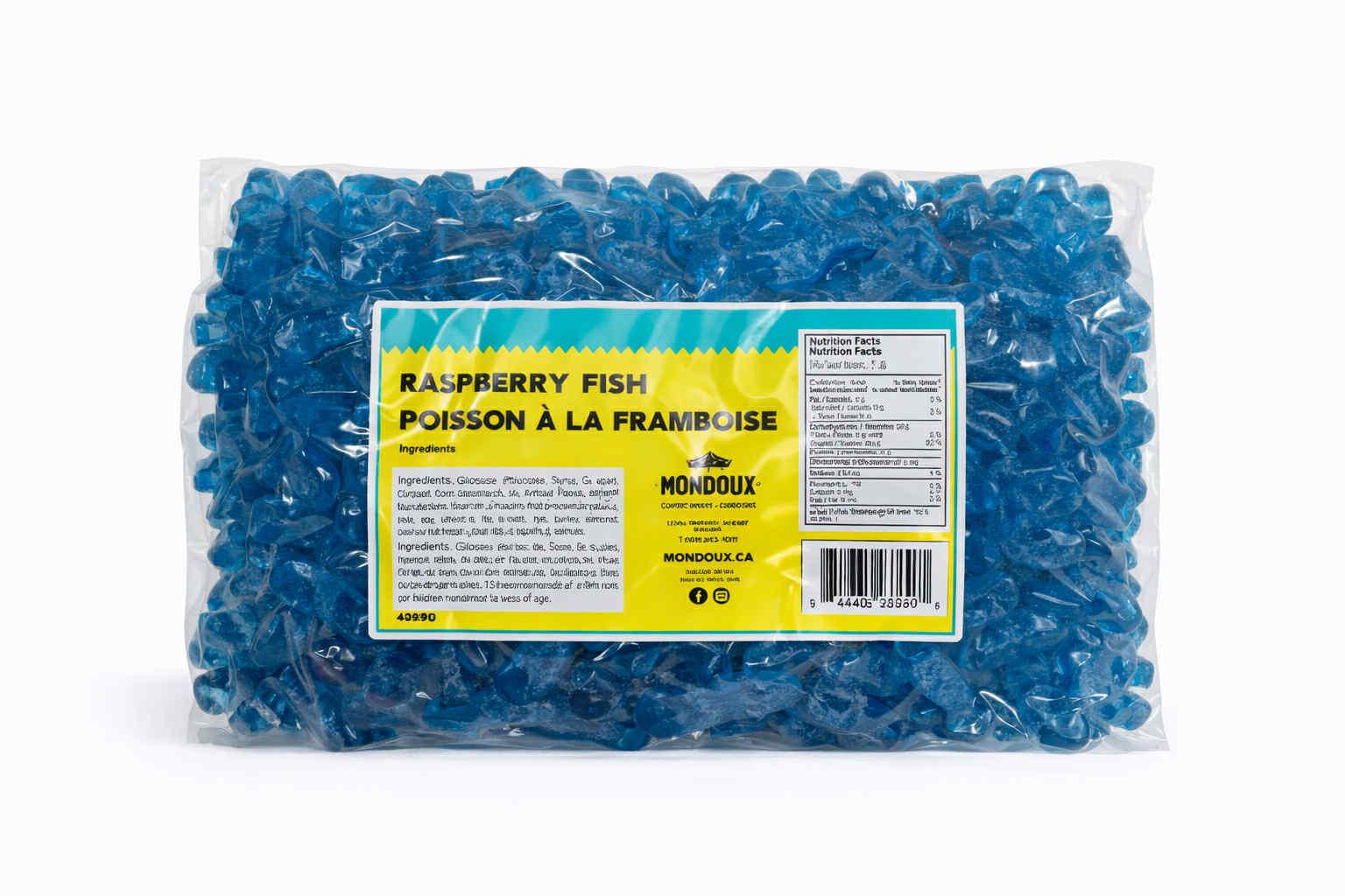 Bonbons gélifiés poissons à la framboise