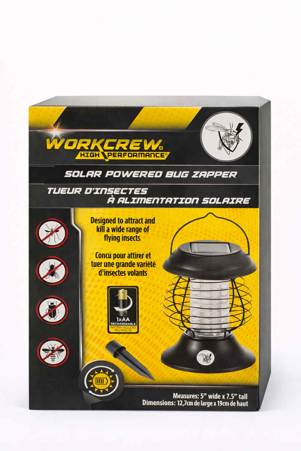 Tueur d'insectes à alimentation solaire