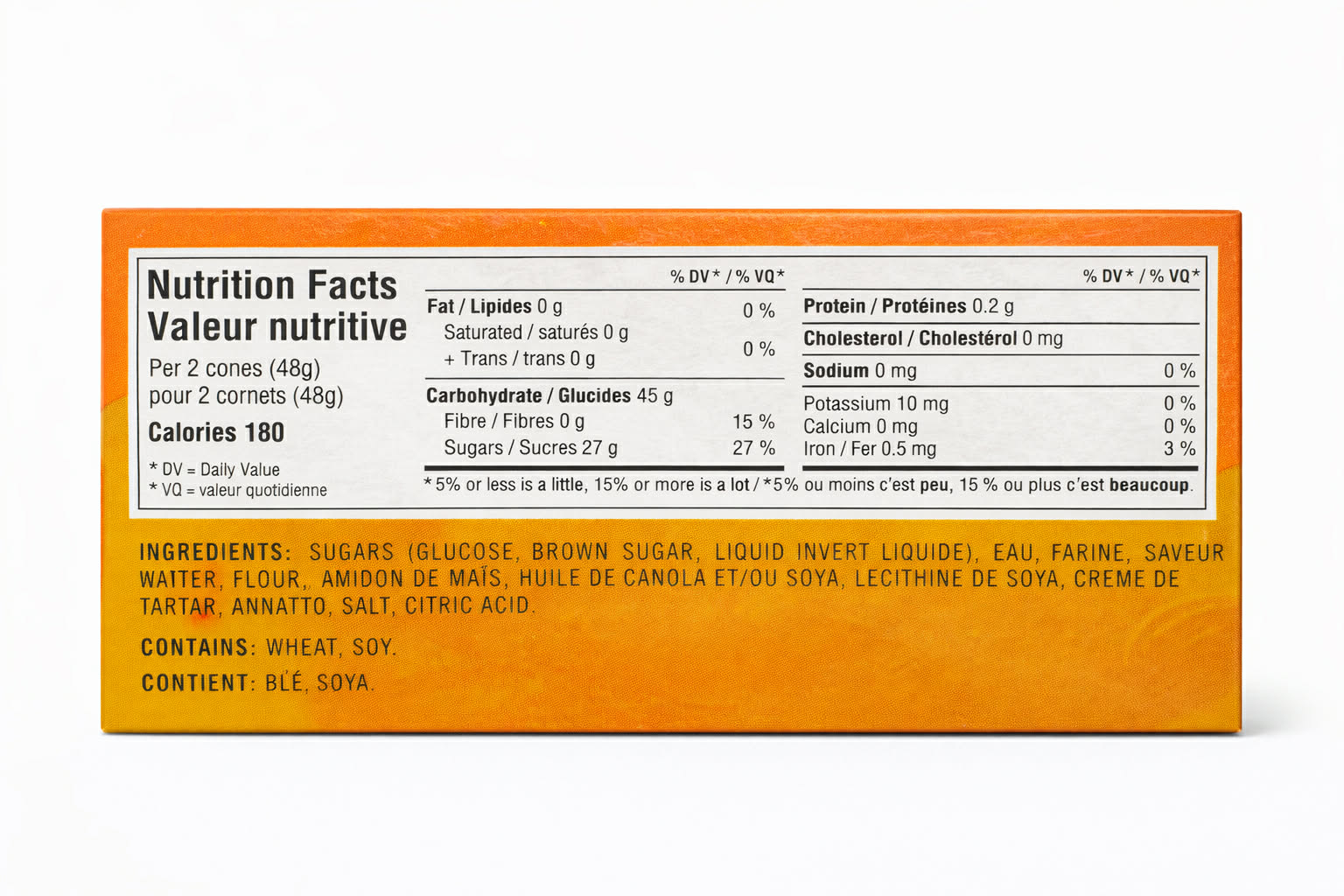 Mini cornets à l'érable