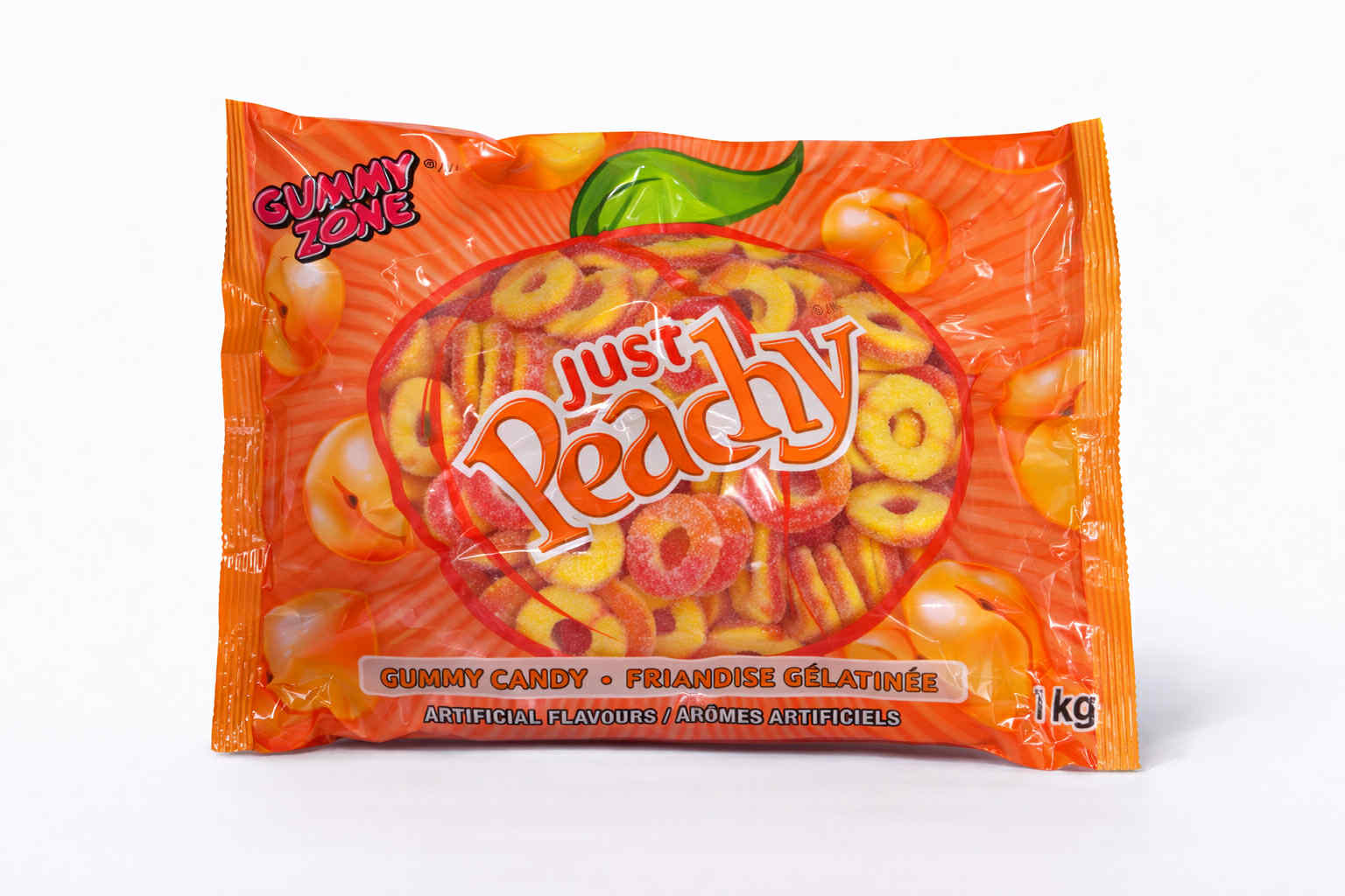 Bonbons gélifiés anneaux à la pêche Just Peachy