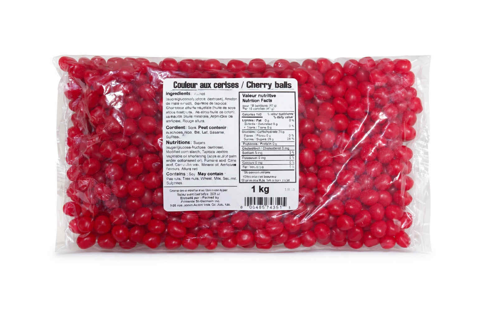 Bonbons boules aux cerises