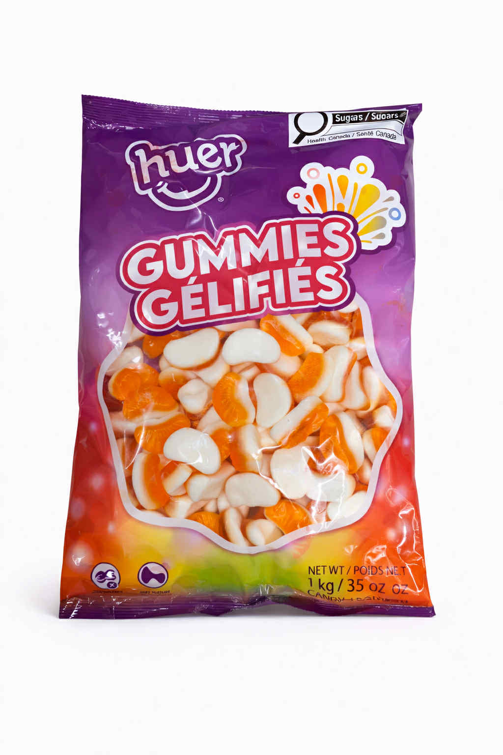 Bonbons gélifiés orange crème