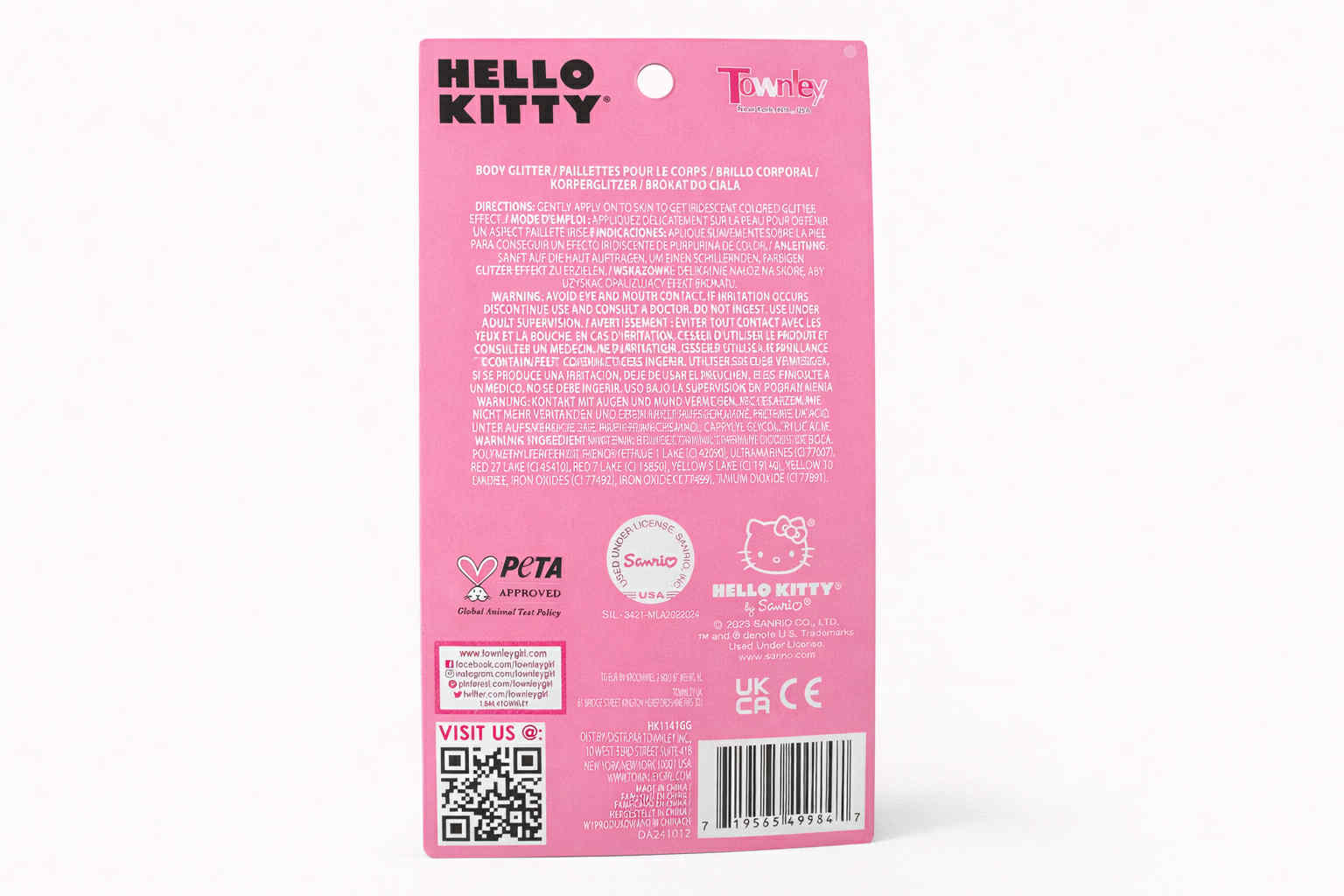 Paillettes pour le corps Hello Kitty