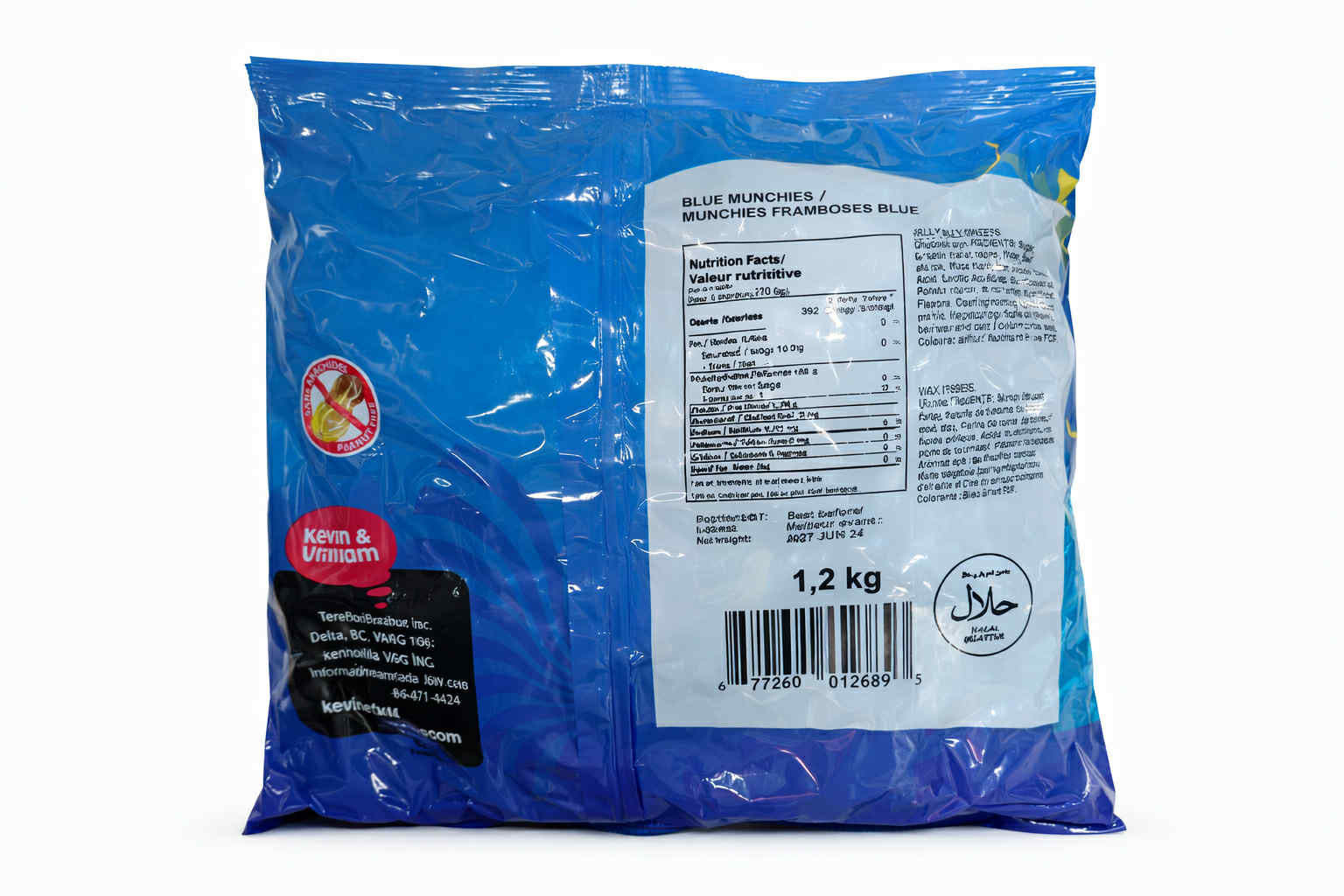 Bonbons lunaires bleus