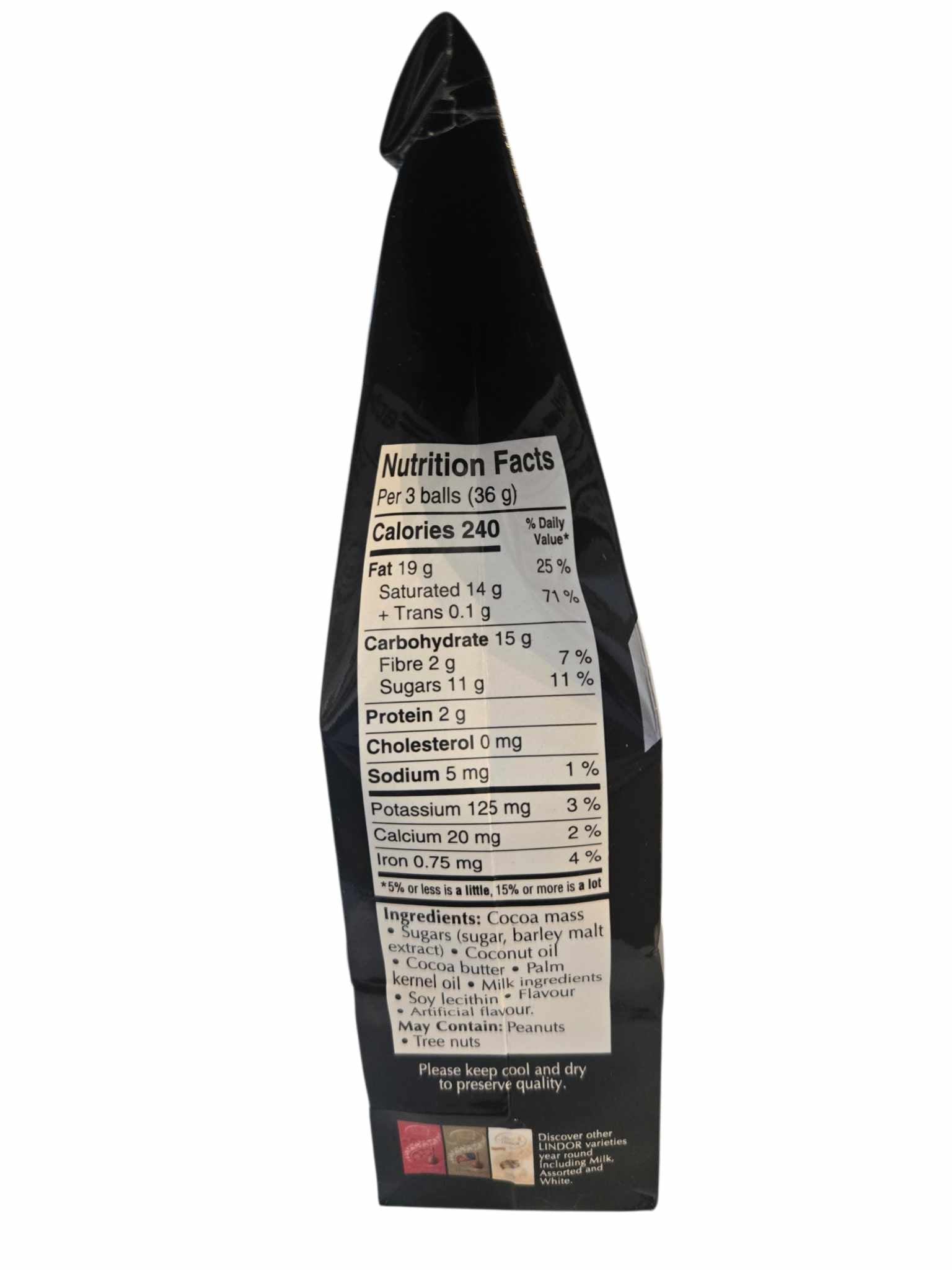 Chocolats Noir Lindt Lindor