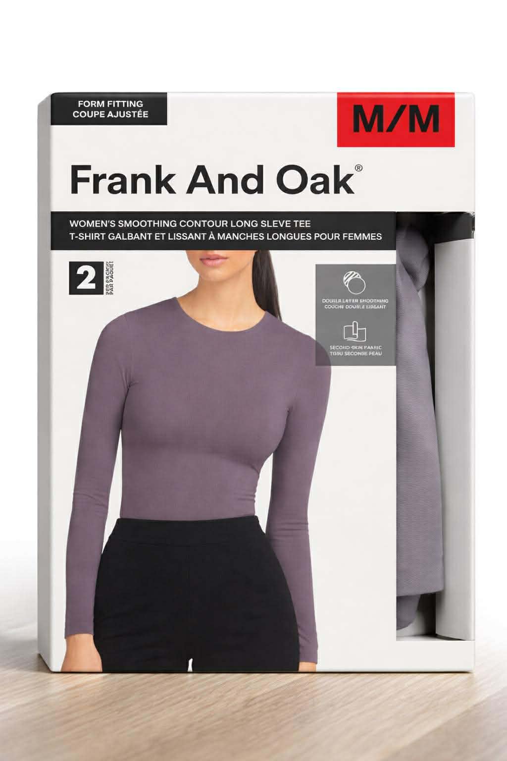 T-Shirt Femme Frank And Oak Manches Longues Galbant - Paquet de 2