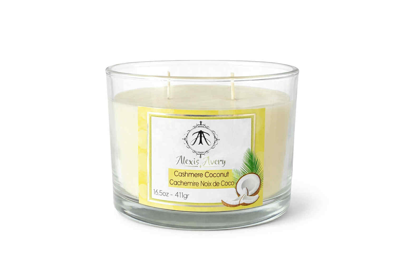 Chandelle Alexis Avery - Cashemire et Noix de coco