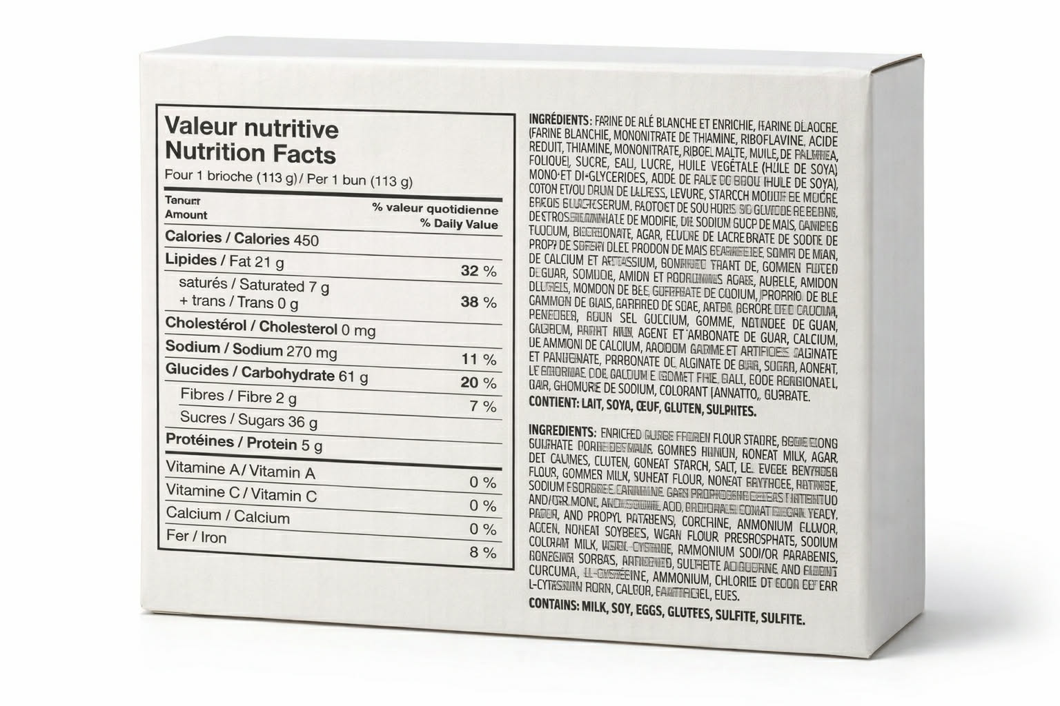 Brioche Méga Snack, à la Cannelle.