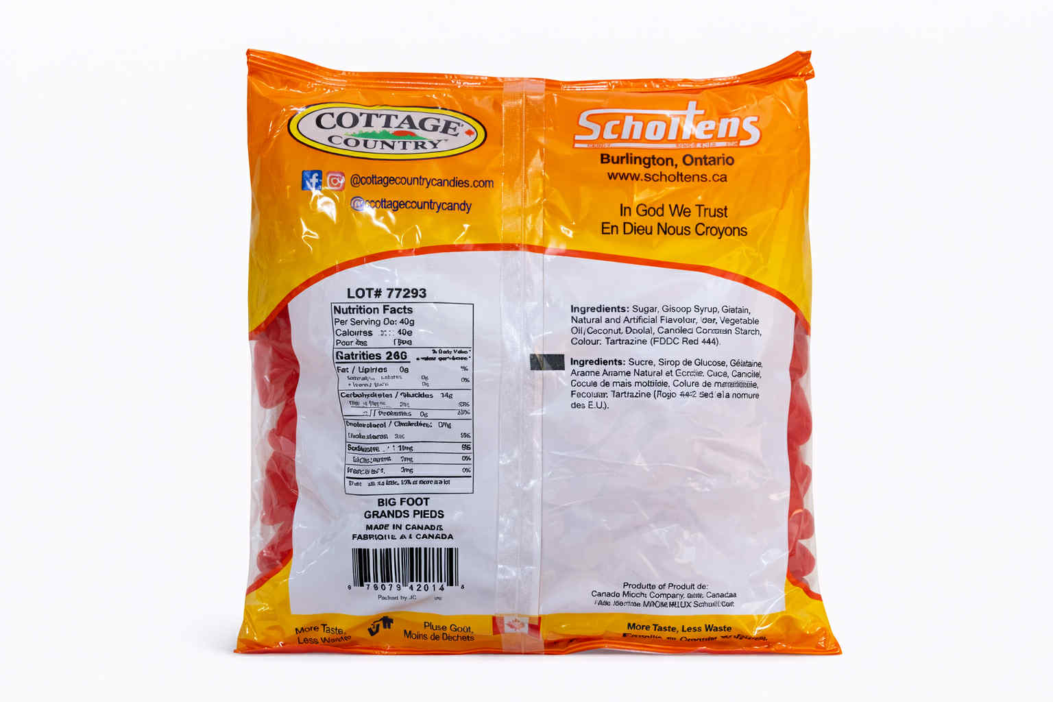 Bonbons gélifiés Big Foot