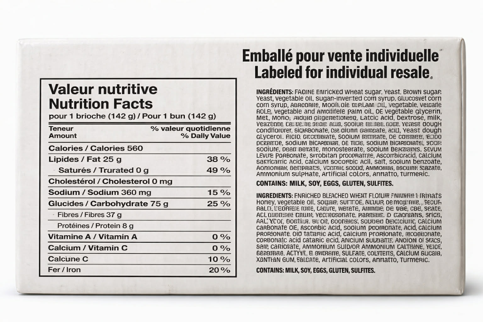 Brioche Mega Snack, Miel Glacée